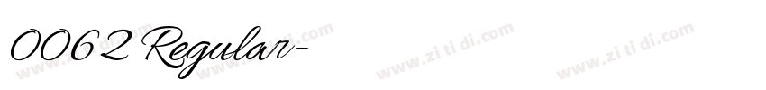 0062 Regular字体转换